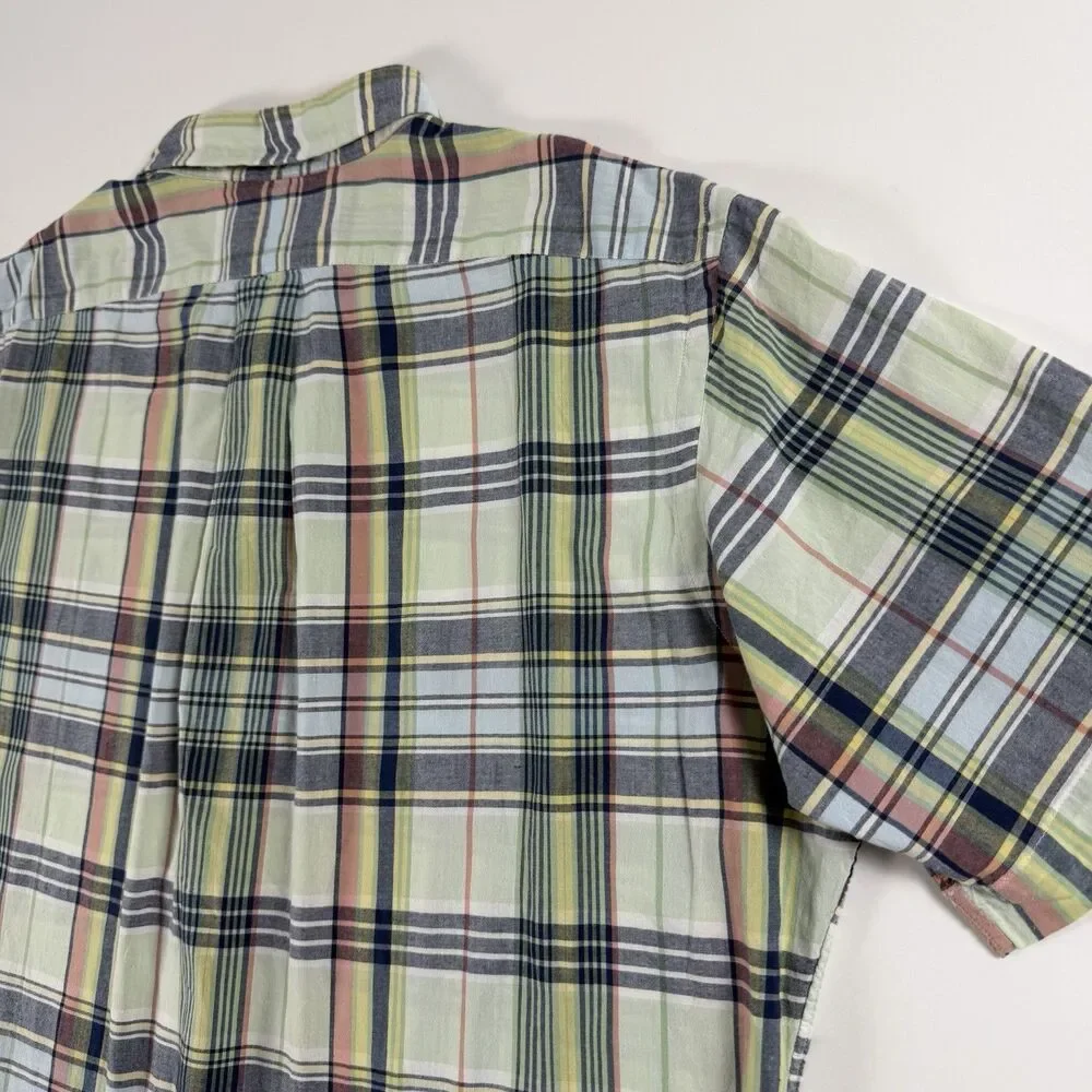 Polo Ralph Lauren Boys L 14-16 Classic Fit Plaid Short Sleeve Shirt